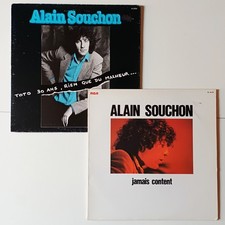 Alain Souchon "Jamais Content/Toto 30 Ans", Lot De 2 Vinyl LP 33t, TBE