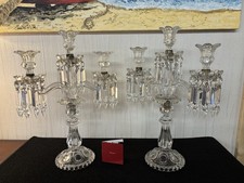 Paire de girandoles en cristal de Baccarat (prix des deux)