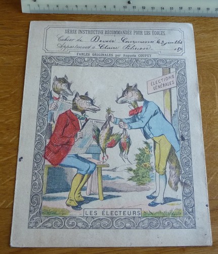 Ancien protège cahier - ancien, protège-cahier