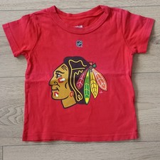 Reebok Toddler Chicago Blackhawks NHL Toews #19 T-Shirt T.2