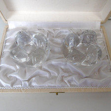 saliere et poivriere en cristal de sevres