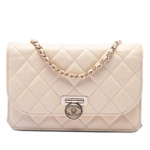 Chanel rond matelassé cuir - chanel,