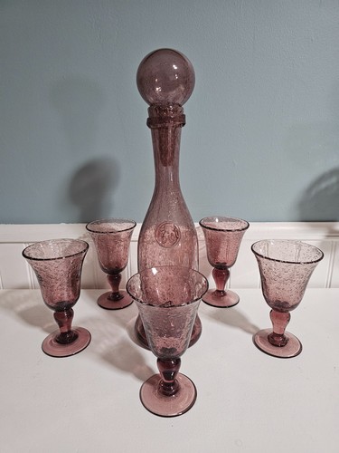 Verres carafe signé biot - verres, et