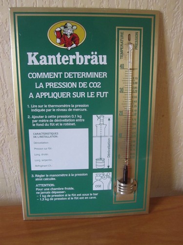 Ancien thermomètre kanterbrau - ancien,
