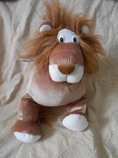 Doudou Peluche Lion Marron Blanc Super Toys Style Rumple