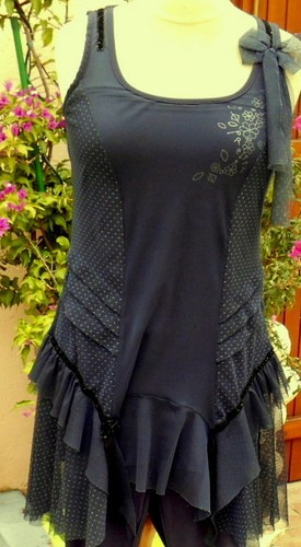 Robe tunique bleu - robe, mode