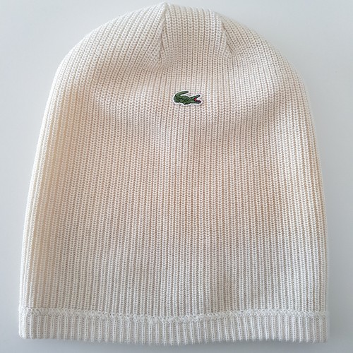 Bonnet vintage crème lacoste - bonnet,