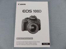 CANON EOS 100 D notice mode d'emploi manuale di istruzioni base ITALIANO
