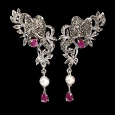 925 Argent Sterling Boucles