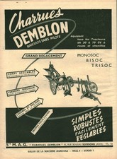 Publicité ancienne charrues