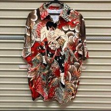 Chemise homme XL Ukiyo-e style tatouage Dragon Kung Fu Aloha motif art japonais
