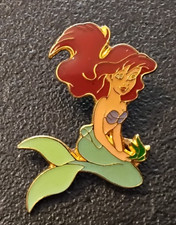 Pin’s BD Dessin Animé Disney Ariel La Petite Sirène Signé Disney Rare (1597)
