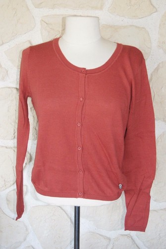 Gilet cardigan terracota neuf