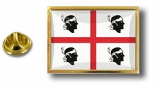 pins pin badge pin's metal  avec pince papillon drapeau sardaigne sarde