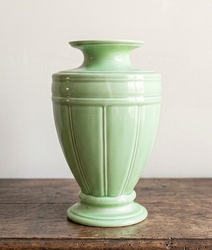 Grand vase vert céramique - en,