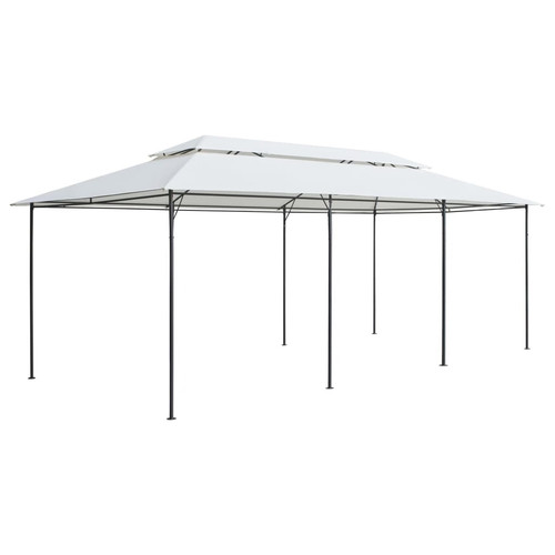 Gazebo white tubular steel - gazebo,