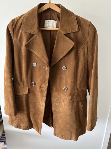 Veste daim leather tabac - leather, femme