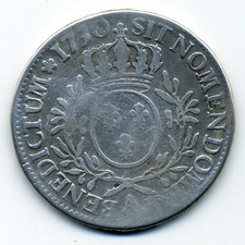 (3715) ECU ARGENT LOUIS XV "