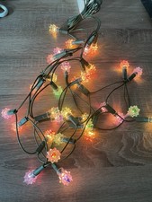 Ancienne Guirlande Électrique 35 lampes non clignotantes Pour Sapin De Noël.wh