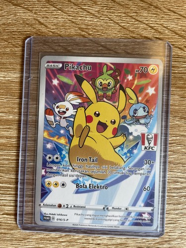 Pokémon pikachu card 016 p - pokémon,