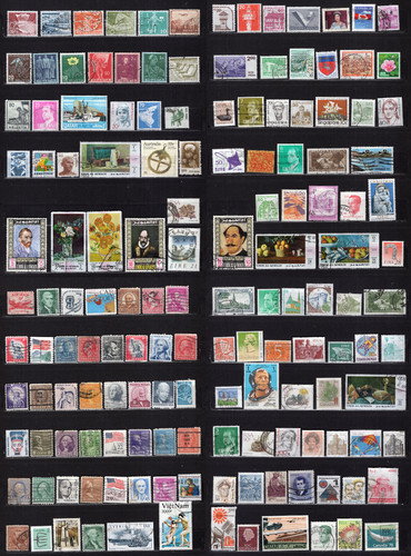 Lot timbres divers monde - timbres,