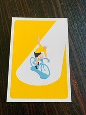 CARTE POSTALE TOUR DE FRANCE  MAILLOT JAUNE CYCLISME VELO 
