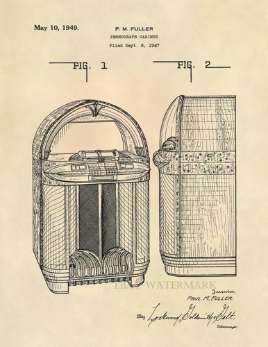 Wurlitzer model 1100 jukebox - model,