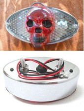 FEU ARRIÈRE CAT EYE SKULL POUR HARLEY ET CUSTOM