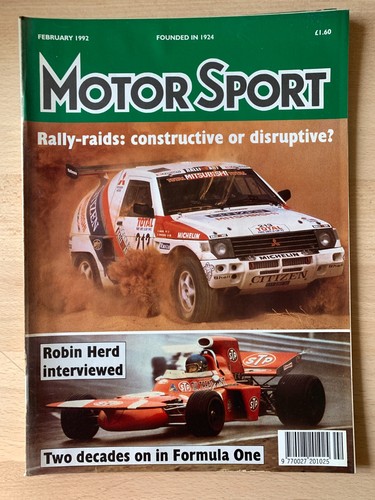 Motor sport magazine 1992 - sport, 2/1992