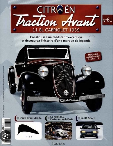 Hachette traction cabriolet - traction,