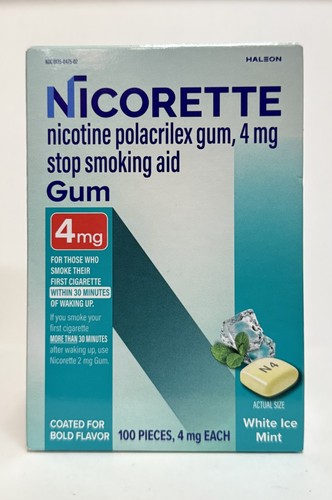 Nicorette 4mg gum stop smoking - 4mg,