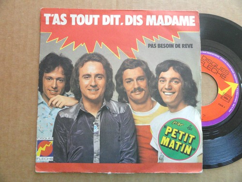 Disque tours du groupe - 45,