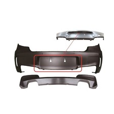 PARE CHOC PARECHOC ARRIERE LOOK M1 BMW SERIE 1 E81 E87 DE 2004 A 2011