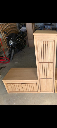Meuble salle bain teck - meuble,
