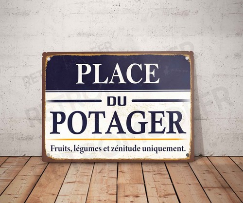 Plaque métal vintage - , du