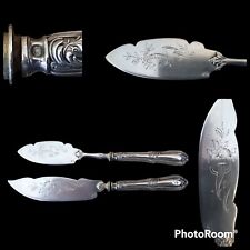 Couteau à fromage et  à beurre ArgentPoinçon MINERVE Argent fourré Napoléon III