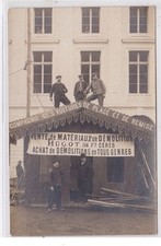 REIMS : carte photo - vente de matériaux de démolition HUGOT au 114 faubourg