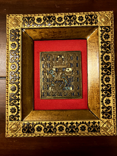 Ancienne icône russe - , bronze