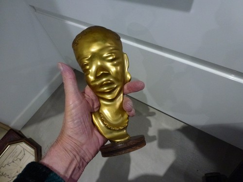 Buste africaine bronze - buste,