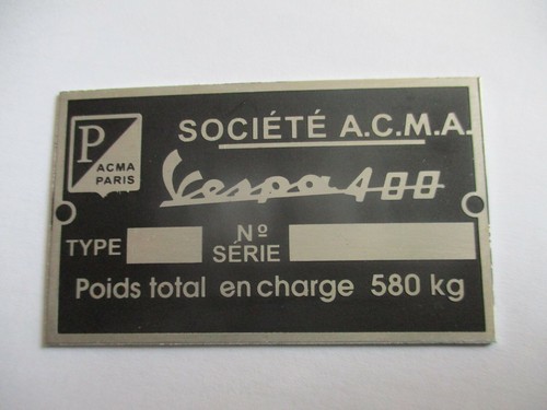 Panneau type vespacar bouclier - panneau,