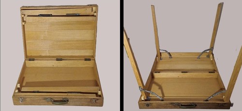 Valise chêne table jeu - en,