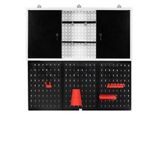 XPOtool Armoire à outils suspendue Grise Panneau porte-outils Plaque perforée