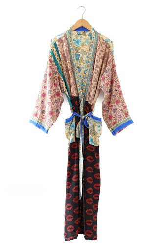Indien soie long kimono - indien,