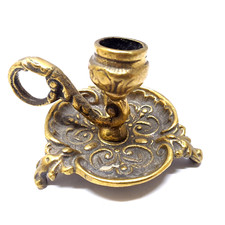 Ancien Bougeoir De Chambre En