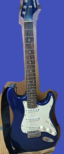 Guitare électrique junk - électrique, bleue