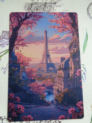 Tole metal tour - eiffel, rue