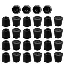 28pcs Pare-choc caoutchouc tampon butoirs de pied canapé rondelle métallique #1