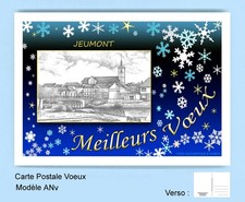 CP ANv 59913 CARTE POSTALE VOEUX BLEU 59 JEUMONT