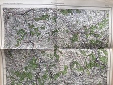 carte couleur allemande secteur Auxerre guerre 14-18