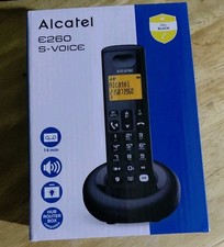 E260 S. Voice - Téléphone Fixe sans Fil DECT avec Répondeur - Design Compact ...